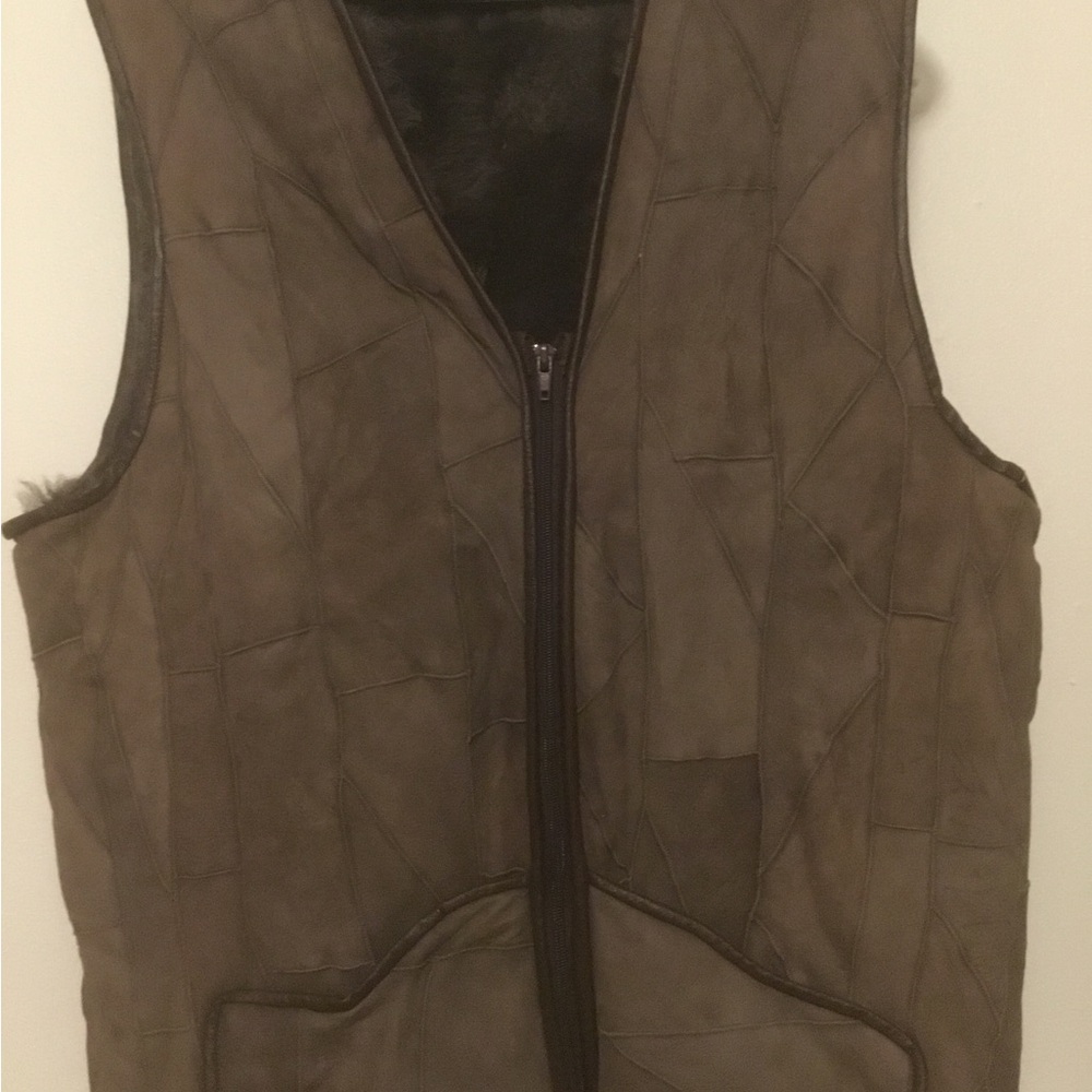 Vintage Women’s Patchwork Suede Vest